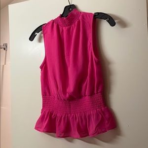 Ladies Hot Pink Sleeveless Top by “Japna”